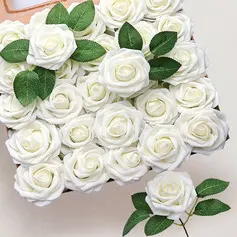 Keinotekoinen hääkukat silkki kangas ruusut kukkalaatikot 