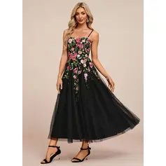 Robe midi en tulle