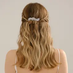ラインストーン ヘアクリップ ヘアアクセサリー ヘッドピース