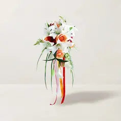 Keinotekoinen hääkukat vesiputous silkki kukka calla morsiamen kukkakimppuihin 