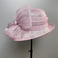 Damen Krempe umklappen Schleife Sinamay Cocktail Kentucky Derby Kirchenhüte 