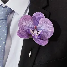 Sztuczny Bukiety ślubne Kwiat jedwabiu Butterfly orchidea Tuxedo