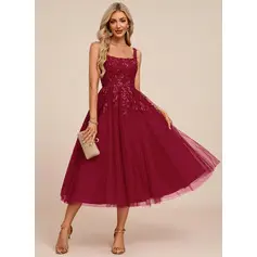 Robe midi en tulle