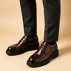 Menn Pen sko derbies Bryllup Lær sko