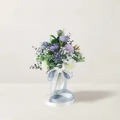 Artificial Wedding Flowers Free-Form Silk Cloth Mixed Bridal Bouquets 