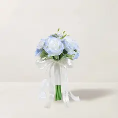 Sztuczny Bukiety ślubne Ksztalt Bukietu Kwiat jedwabiu Róże Druhny Bukiety