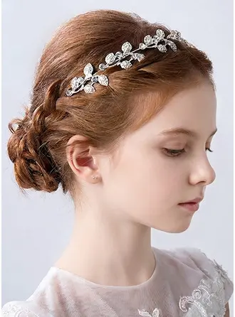 Rhinestones Flower Girl Headpieces