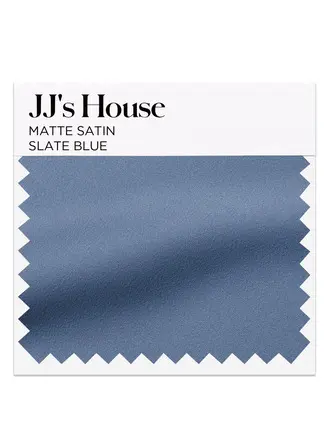 Slate Blue Matte Satin Swatch 