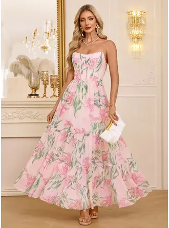 Chiffon maxi vestido