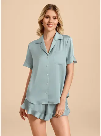 Conjunto de pijama de satén mate