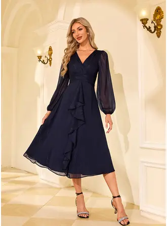 Chiffon Midi Dress
