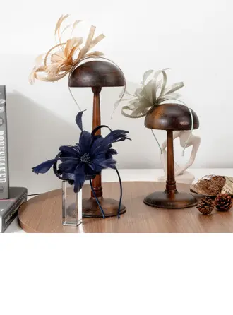 Dla kobiet Handmade Zdobiony koralikami Faux Feather Kentucky Derby Fascynatorzy Z Opaska na głowę