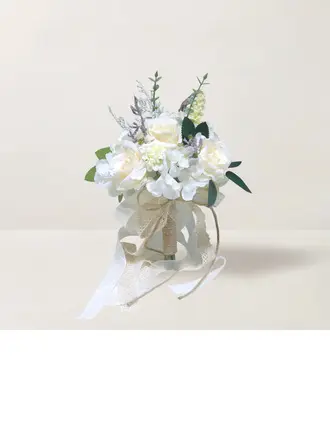 Artificiel fleurs de mariage forme libre fleur en soie rosiers bouquets de demoiselle d'honneur 
