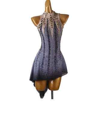 Women's Figure Skating Dresses Rhinestone Competition Dress