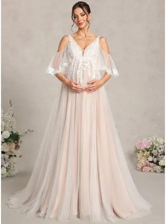Vestido premamá línea a multiposición de encaje