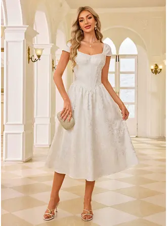 Robe midi avec jacquard en