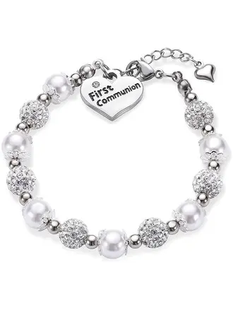Perła Pierwsza Komunia Bransoletka