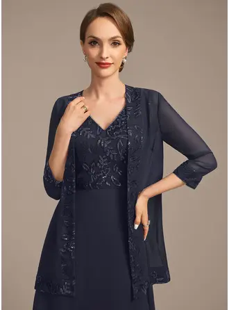 Chiffon Sequin Lace Jacket Evening Mother's Wraps