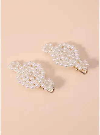 Perlas niña de las flores tocados (juego de 2) 