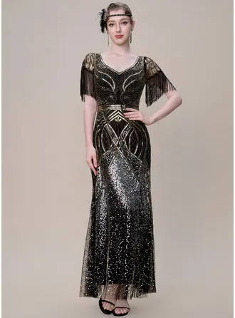 Beaded 1920s Flapper Dresses