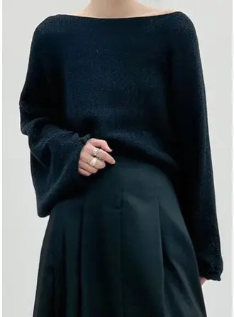 Knit シンプル ソリッドカラー 結婚式 トップス ジャケット/ラップ 