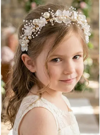 Pearl Flower Girl Headbands