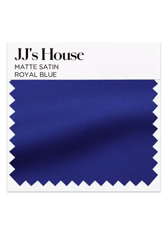 Royal blue Matte Satin Swatch 