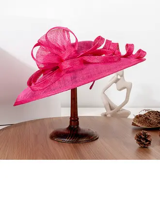 Dla kobiet Handmade Kwiaty Sinamay Kentucky Derby Hatinators Z Opaska na głowę