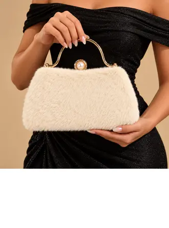 Sacs de soirée décontractée polyester à beige