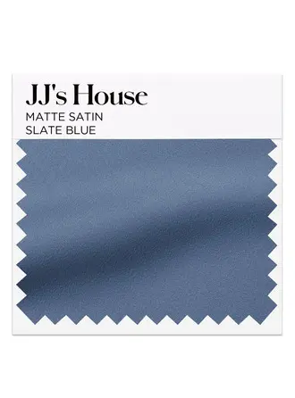 Slate Blue Matte Satin Swatch 
