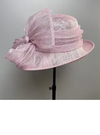 Mujer ala abatible lazo sinamay cóctel el derby de kentucky sombreros de la iglesia 