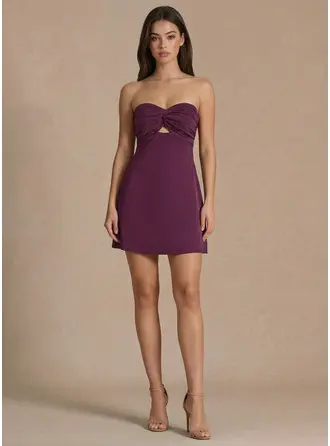 Bustier droit bustier volants robe