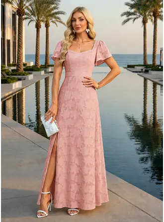 Jacquard maxi vestido