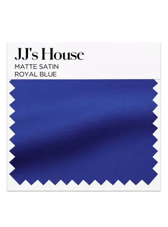 Royal blue Matte Satin Swatch 