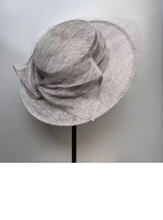 Mujer borde lazo velo sinamay el derby de kentucky día de las damas sombreros de la iglesia 