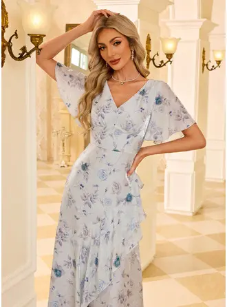 Floral Print Printed Fabric Maxi Dress