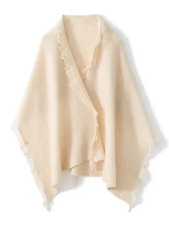 ウール Knit カジュアル 柔らかい カーディガン ショール ととも​​に タッセル 