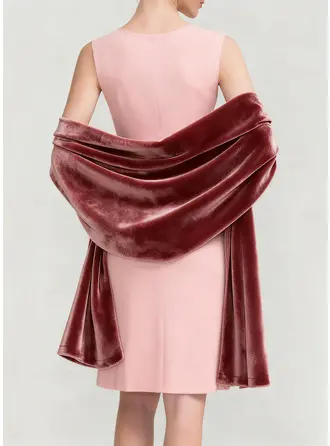 ベルベット 夕方 ソリッドカラー ミニマリスト ショール 