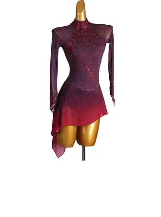 Women's Figure Skating Dresses Rhinestone Competition Dress