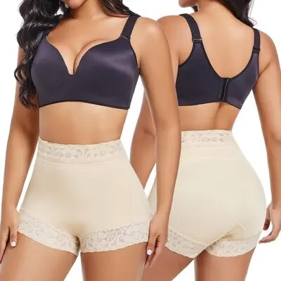 Invisible Seamless Tummy Control Butt Push up Shapewear Short with Anti Slip Strip