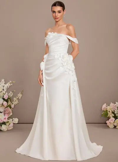 Robe princesse à bustier multipositions en satin