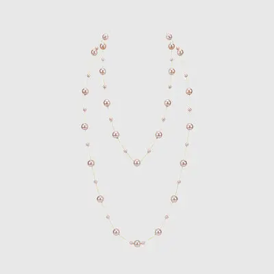 Classic tyylikäs vintage upea shining pearl kaulakoru 