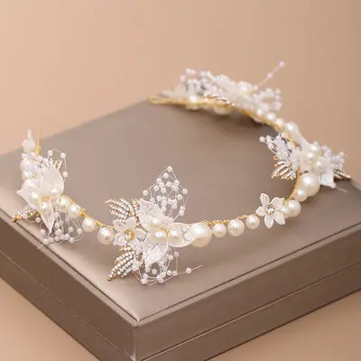 Pearl Rhinestone Hair Vines Hair Accessories Headpieces