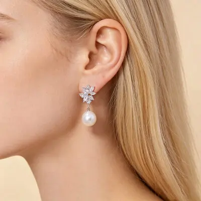 Rhinestone Drop øredobber Bryllup Smykker For brudekjoler og brudepiker