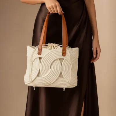 Casual Polyester Evening Bags in Beige