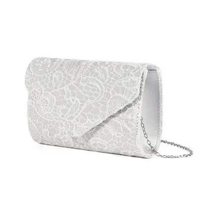Party Spitze Clutch-Taschen in Weiß 