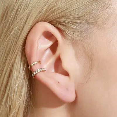 Pave Rhinestone Ear Cuff Party Jewelry For Women