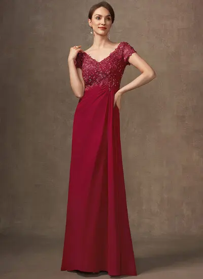Empire Pleated Lace Dress