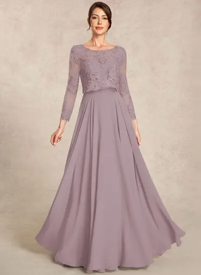 A-line Sequins Lace Dress