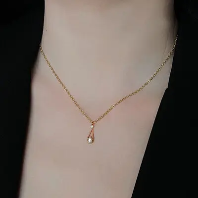 Formal vintage zirconia cúbico pingente colares 